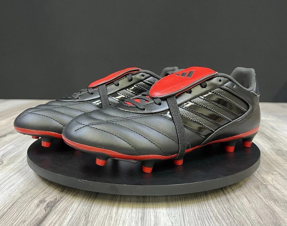 adidas Copa Gloro II FG Core Black Red IH7667 Soccer Cleats Mens 6.5 Womens 7.5